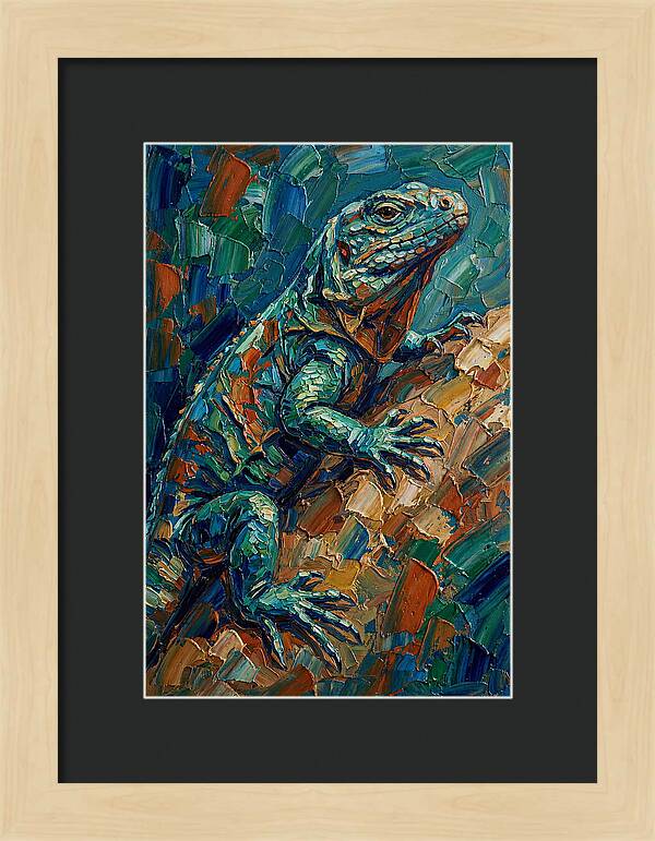 Lizard In Vibrant Colors