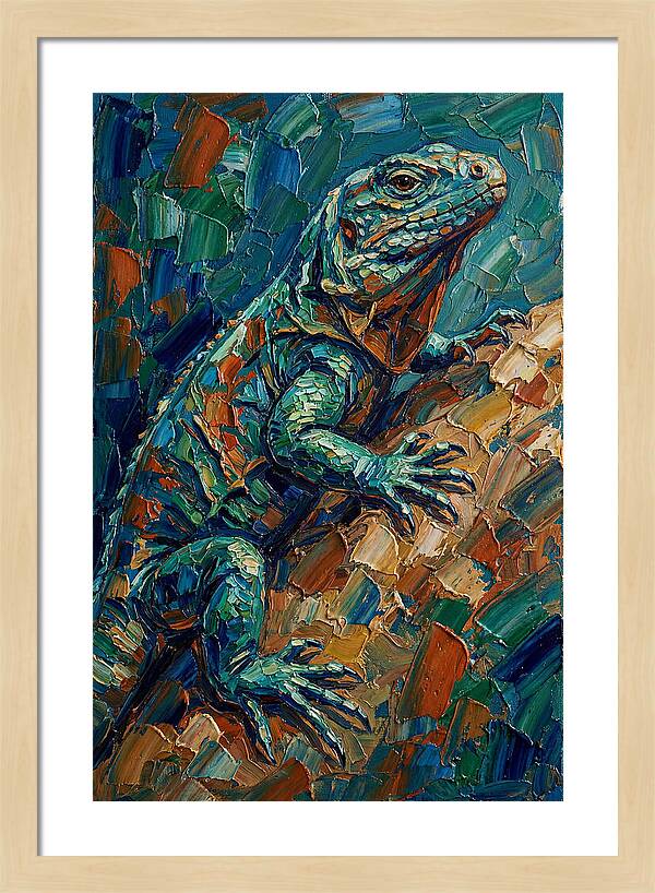 Lizard In Vibrant Colors