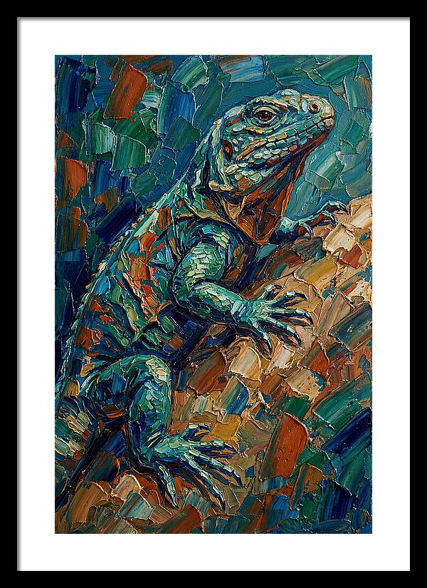 Lizard In Vibrant Colors