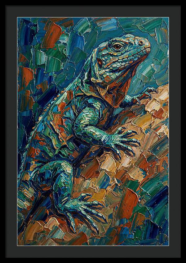 Lizard In Vibrant Colors