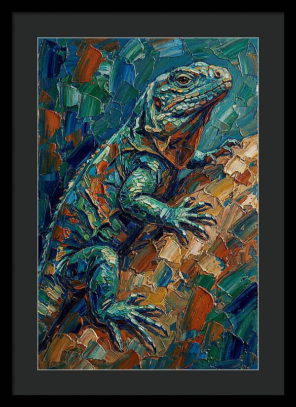 Lizard In Vibrant Colors