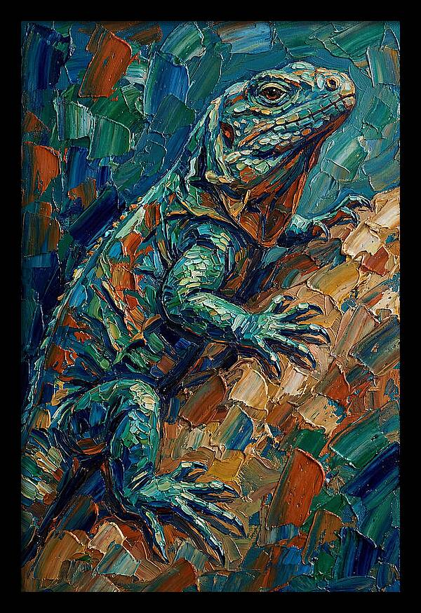 Lizard In Vibrant Colors