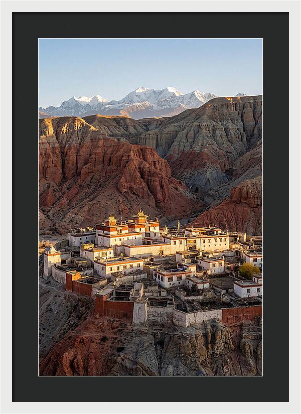 Lo Manthang Walled City At Dusk