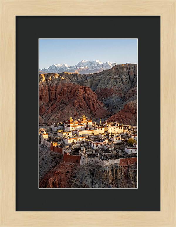 Lo Manthang Walled City At Dusk