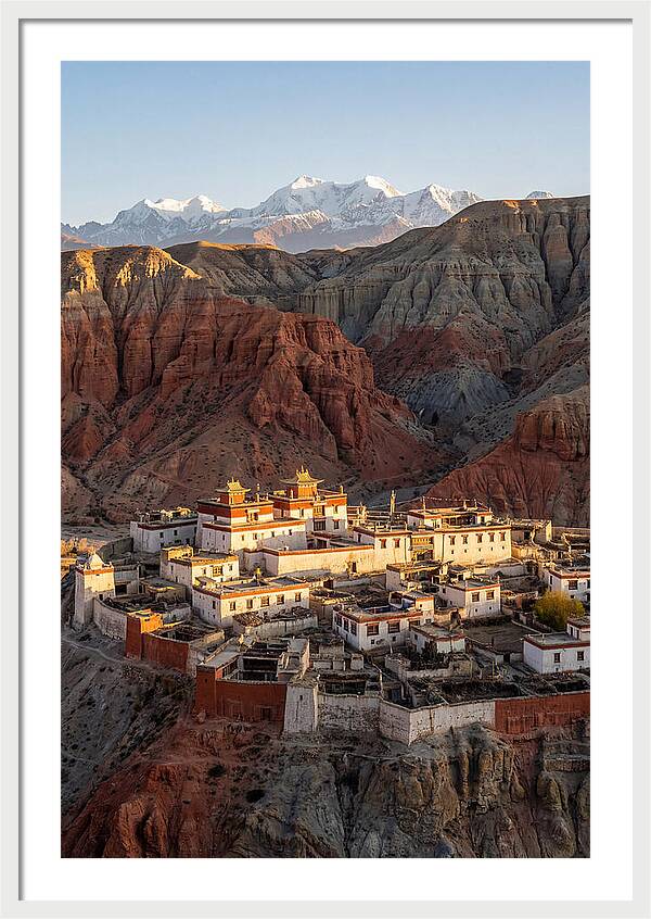 Lo Manthang Walled City At Dusk