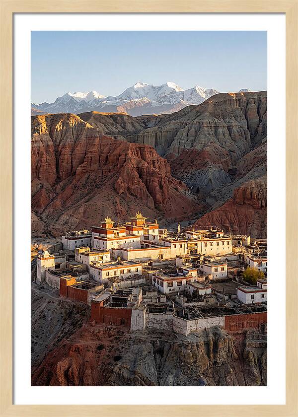 Lo Manthang Walled City At Dusk