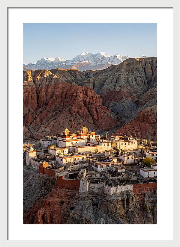 Lo Manthang Walled City At Dusk