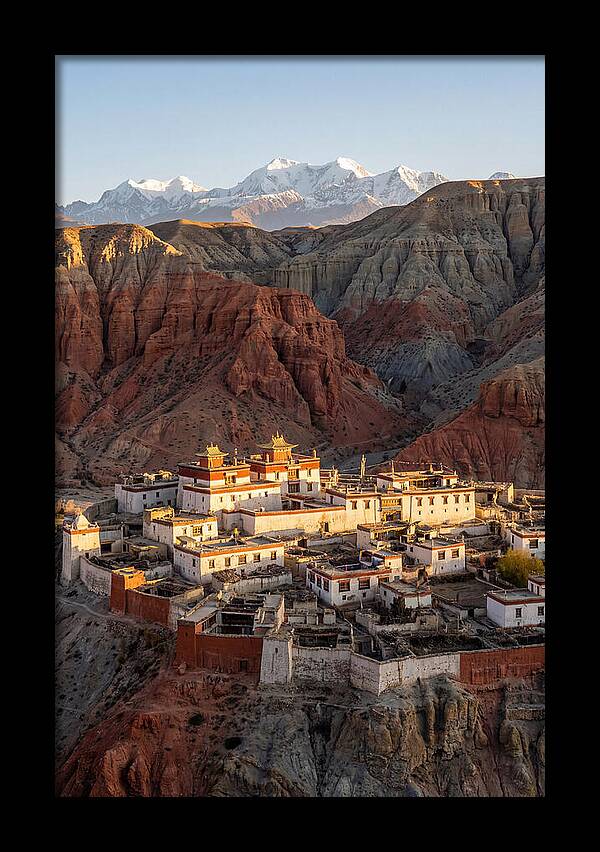 Lo Manthang Walled City At Dusk