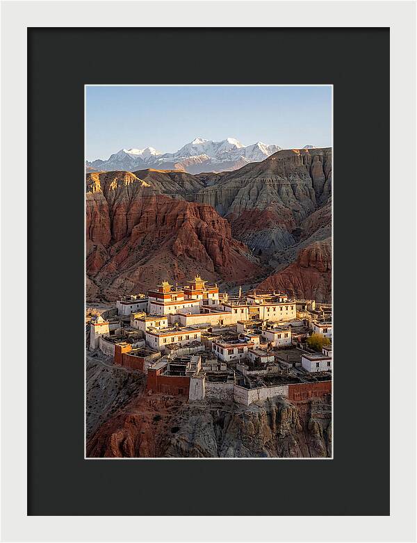 Lo Manthang Walled City At Dusk