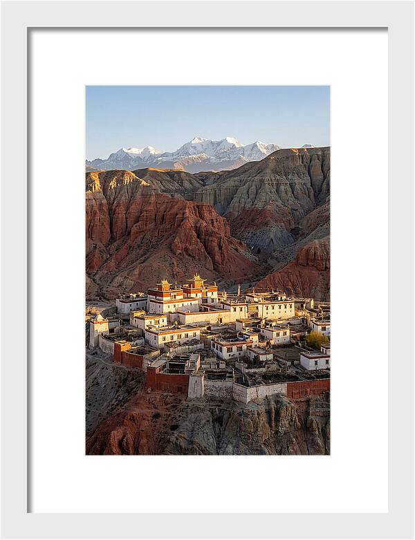 Lo Manthang Walled City At Dusk