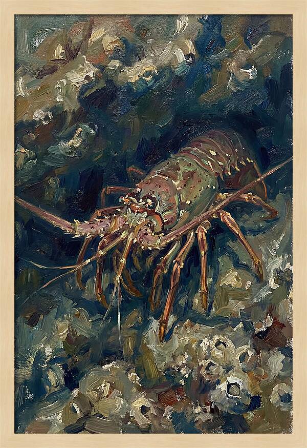 Lobster Among Coral Reefs