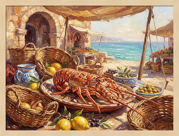 Lobster By The Mediterranean Sea