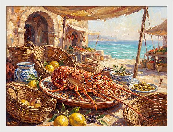 Lobster By The Mediterranean Sea