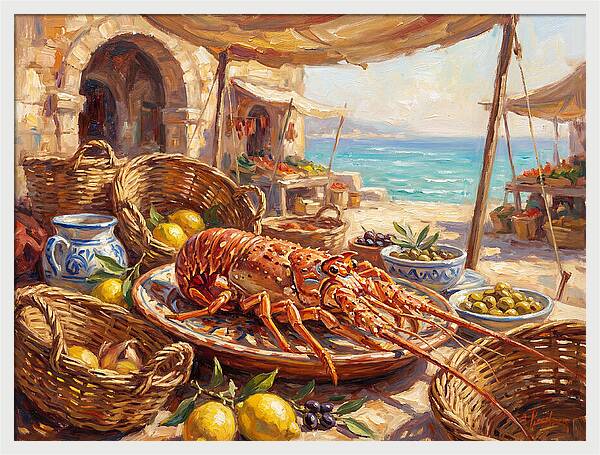 Lobster By The Mediterranean Sea