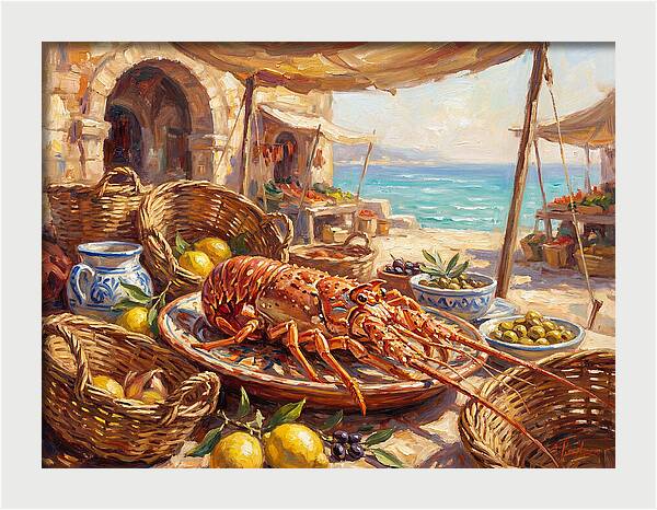 Lobster By The Mediterranean Sea