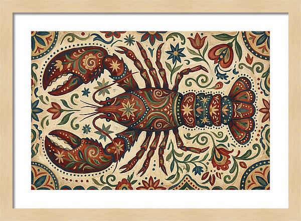Lobster Folk Art