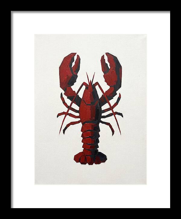 Lobster Minimalism In Red