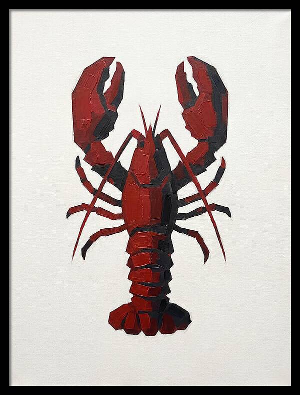Lobster Minimalism In Red