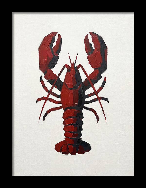 Lobster Minimalism In Red