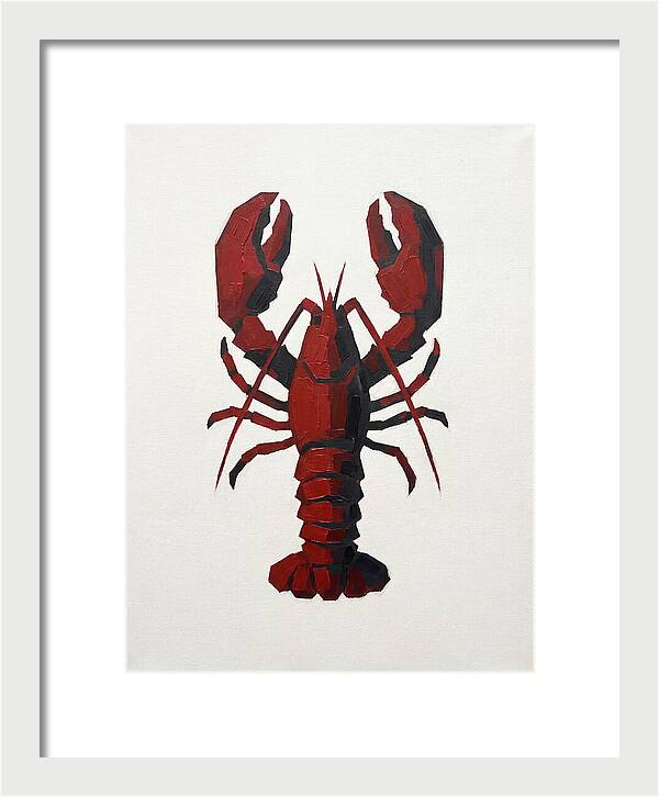 Lobster Minimalism In Red