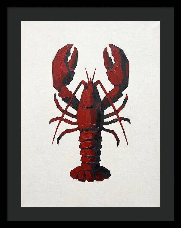 Lobster Minimalism In Red