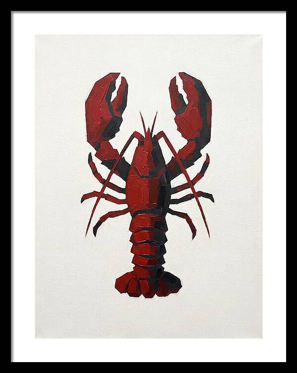 Lobster Minimalism In Red