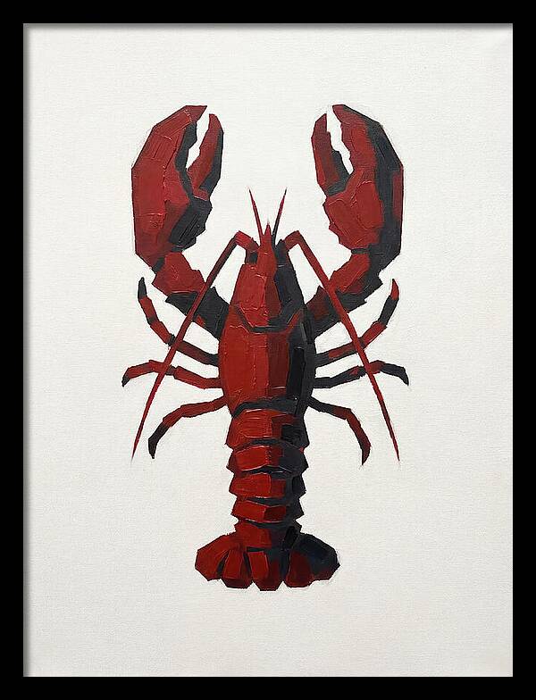 Lobster Minimalism In Red