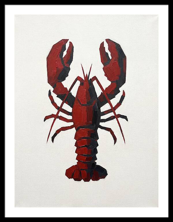 Lobster Minimalism In Red