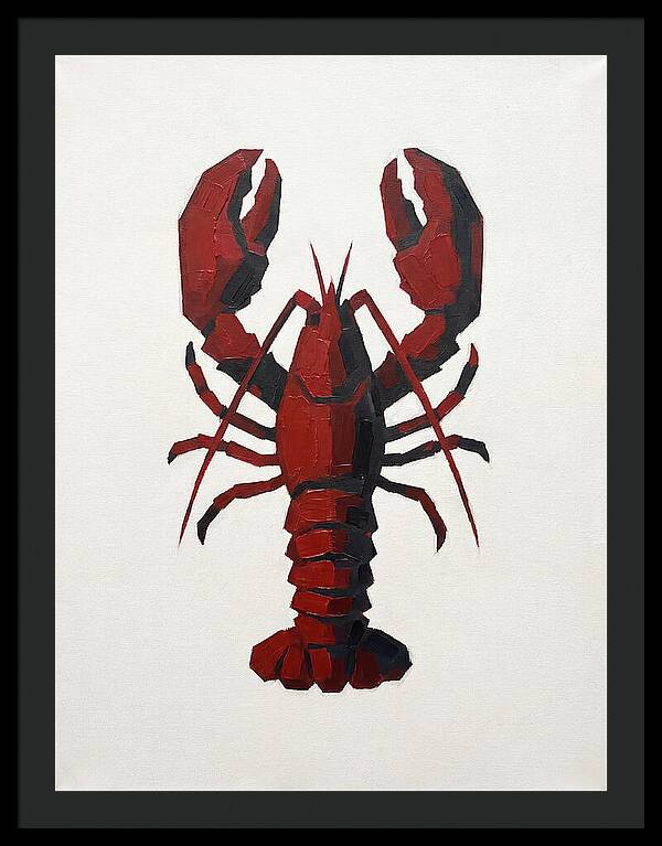 Lobster Minimalism In Red