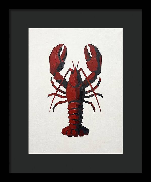 Lobster Minimalism In Red