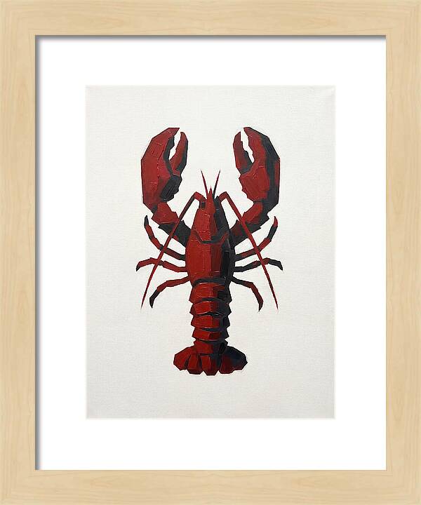 Lobster Minimalism In Red