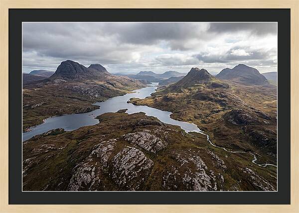 Loch Assynt And Suilven From Above