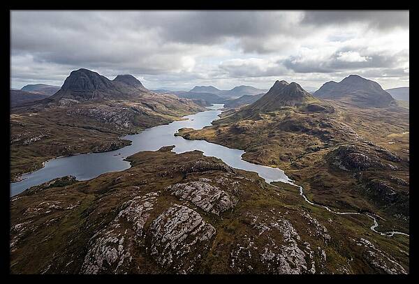 Loch Assynt And Suilven From Above