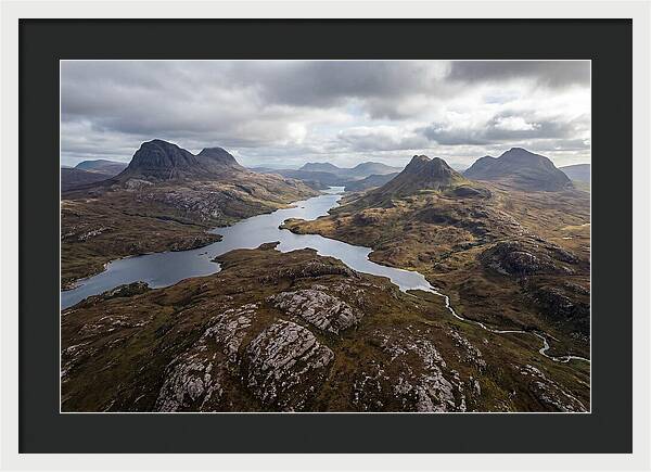 Loch Assynt And Suilven From Above