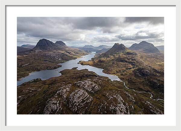 Loch Assynt And Suilven From Above
