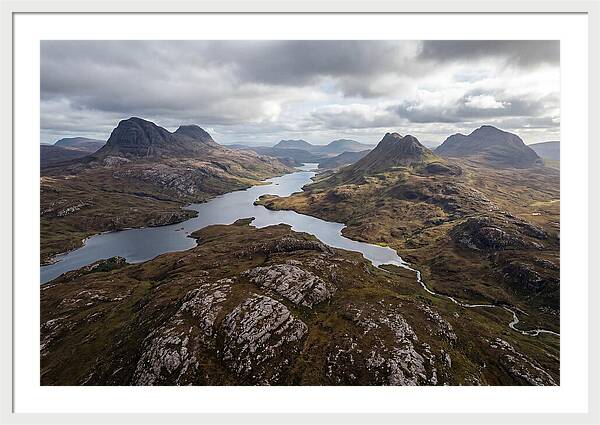 Loch Assynt And Suilven From Above