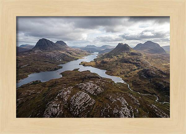 Loch Assynt And Suilven From Above