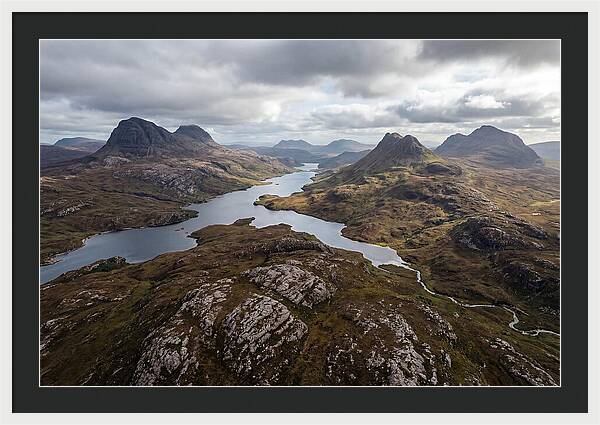Loch Assynt And Suilven From Above