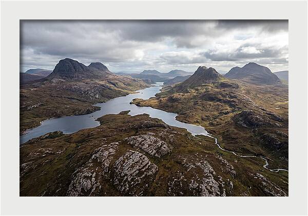 Loch Assynt And Suilven From Above