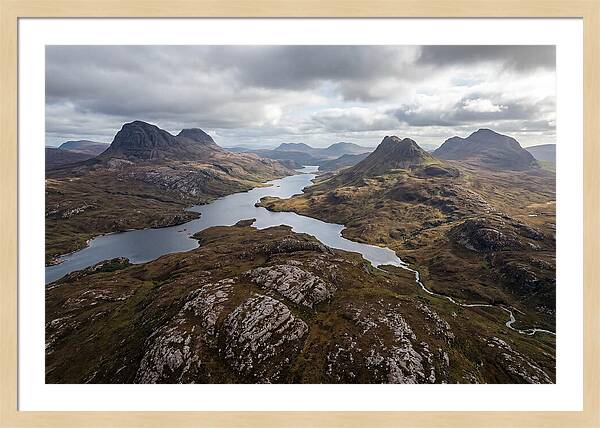 Loch Assynt And Suilven From Above
