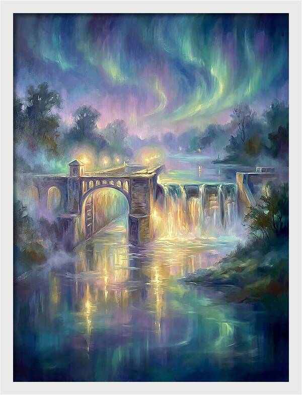 Lock And Dam Scene