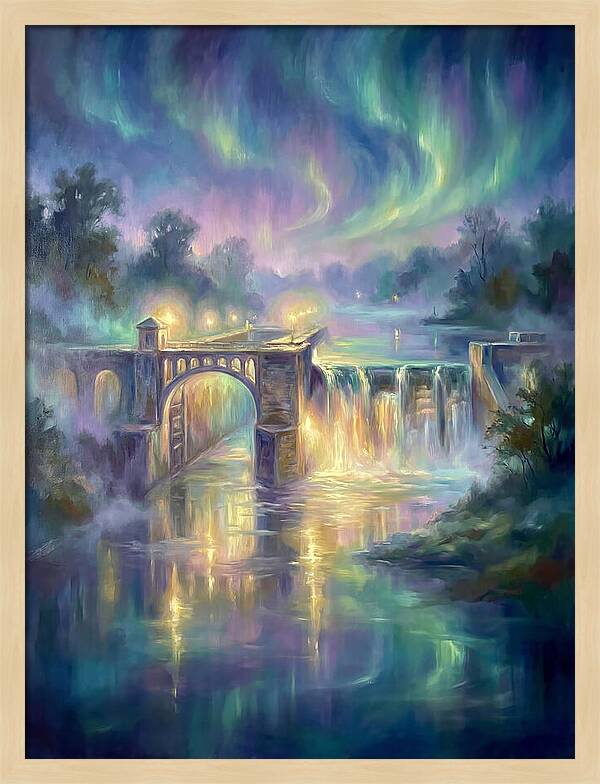 Lock And Dam Scene