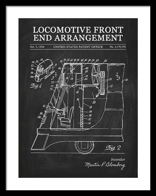 Locomotive Front End Arrangement Chalkboard Patent Us2170791