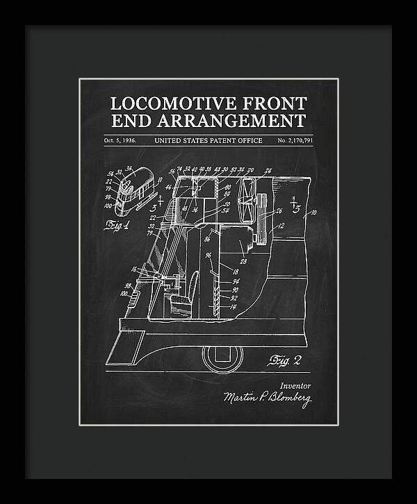 Locomotive Front End Arrangement Chalkboard Patent Us2170791
