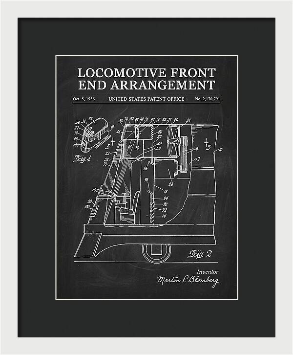 Locomotive Front End Arrangement Chalkboard Patent Us2170791