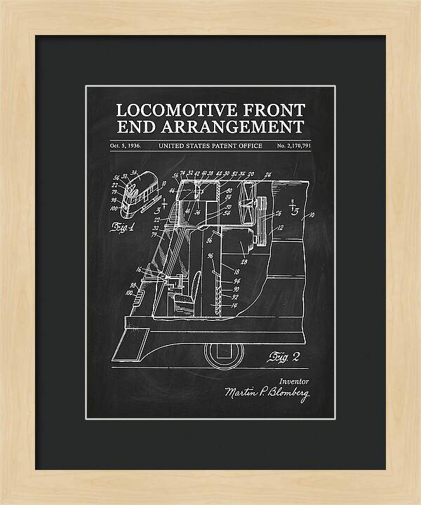 Locomotive Front End Arrangement Chalkboard Patent Us2170791