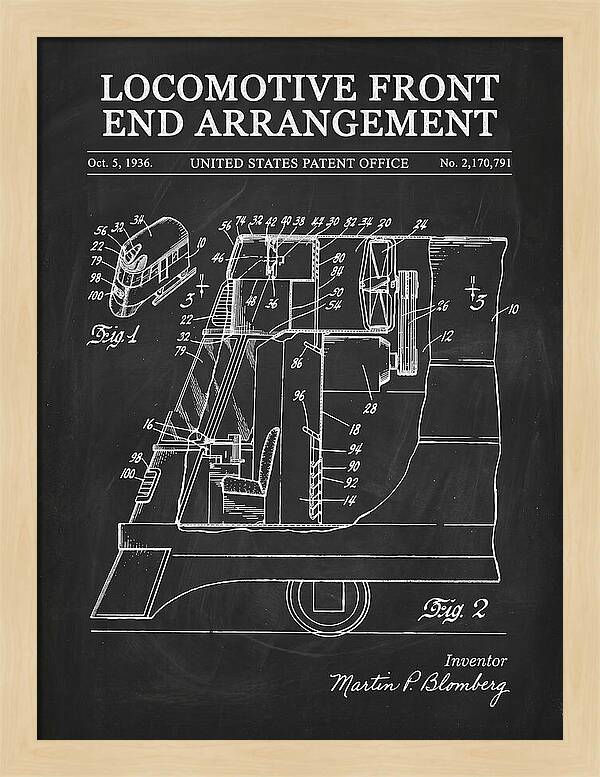 Locomotive Front End Arrangement Chalkboard Patent Us2170791