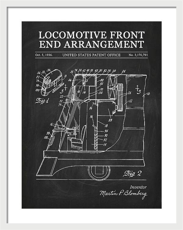 Locomotive Front End Arrangement Chalkboard Patent Us2170791