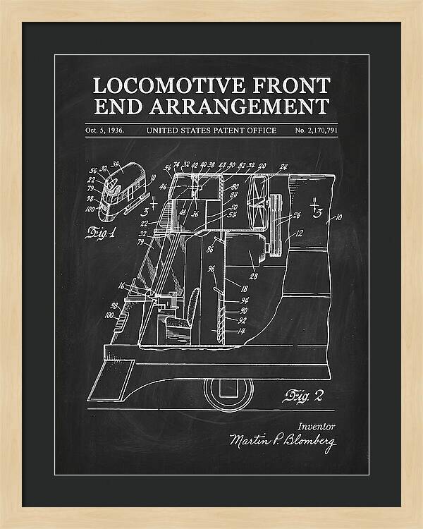 Locomotive Front End Arrangement Chalkboard Patent Us2170791
