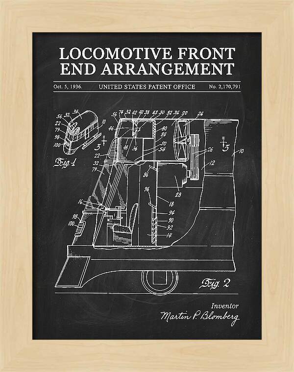 Locomotive Front End Arrangement Chalkboard Patent Us2170791